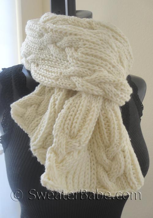 #159 Ultimate Chunky Cables and Ribs Scarf