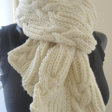 #159 Ultimate Chunky Cables and Ribs Scarf