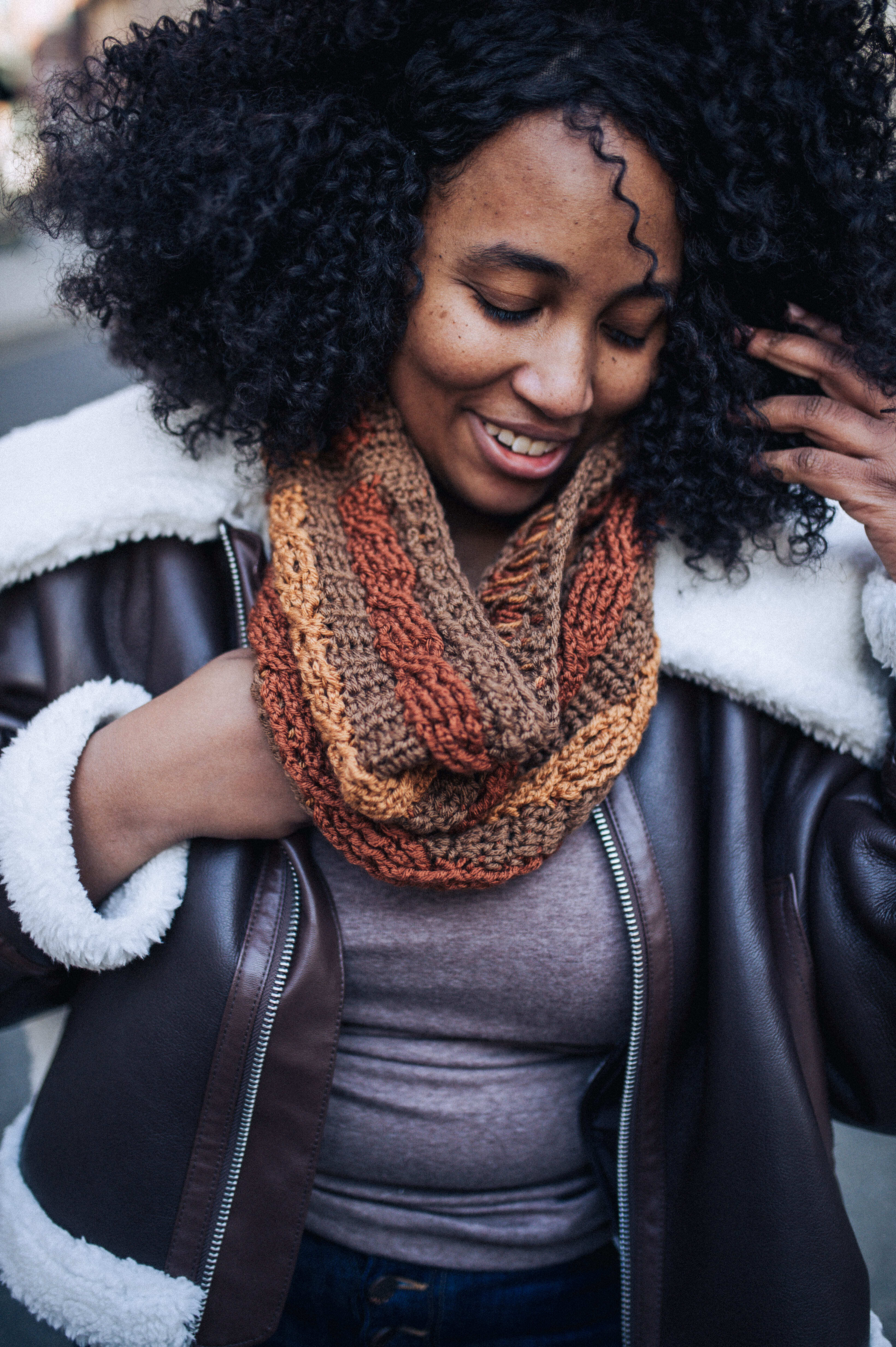 Angella Cabled Cowl Crochet Pattern
