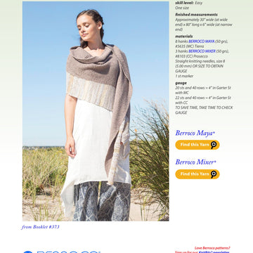Berroco Hyssop Scarf Knitting Pattern