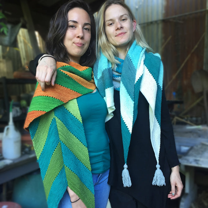 Freia Fine Handpaints Archer Scarf & Shawl Knitting Pattern