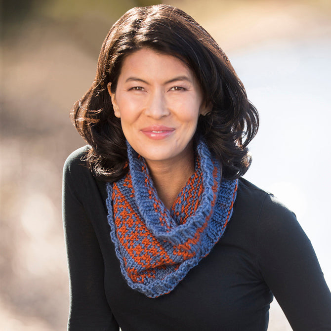 Cascade Yarns Easy Peasy Stranded Cowl Knitting Pattern