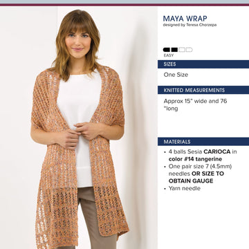 Sesia Maya Wrap Knitting Pattern
