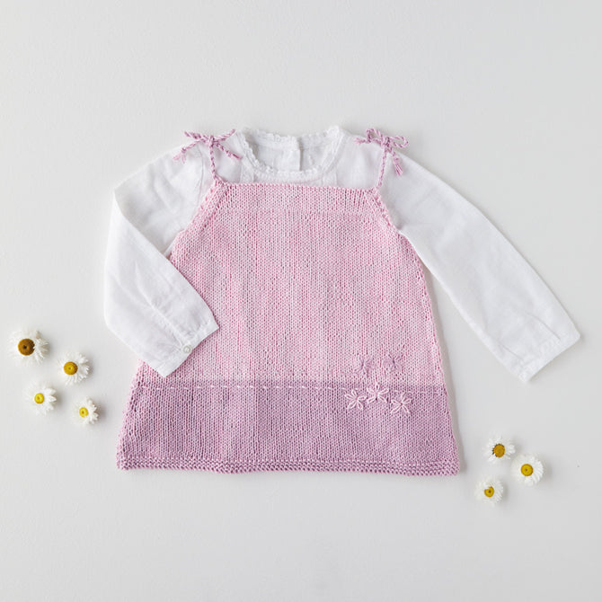 Sirdar Strappy Pinafore Dress Knitting Pattern
