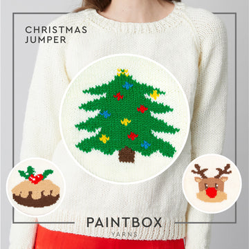 Christmas Jumper - Free Sweater Knitting Pattern in Paintbox Yarns Simply Chunky PDF