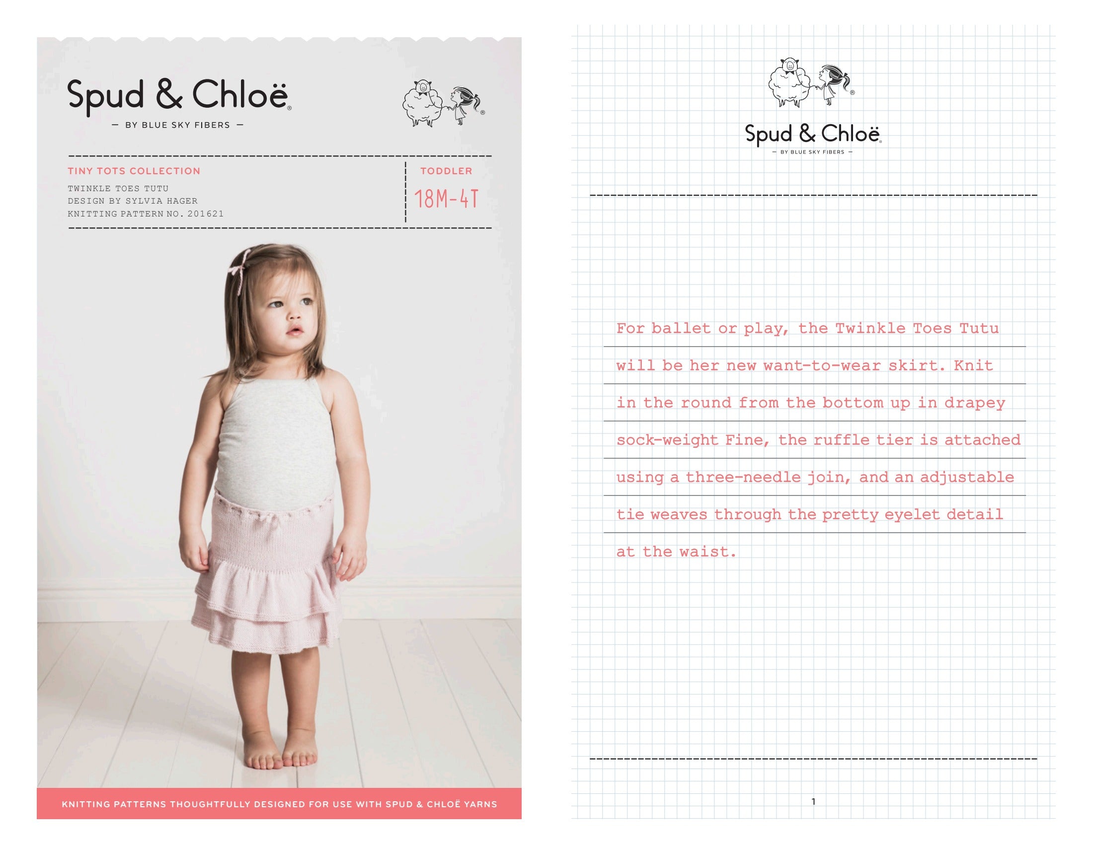 Blue Sky Fibers Twinkle Toes Tutu Dress Knitting Pattern