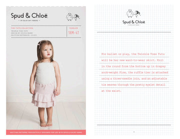 Blue Sky Fibers Twinkle Toes Tutu Dress Knitting Pattern