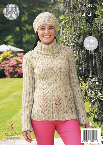 Sweater, Tunic & Hats in King Cole Fashion Aran - 4349 - PDF