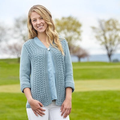 Valley Yarns Anika Cardigan Knitting Pattern
