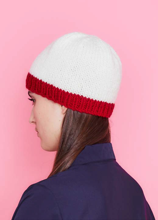 Paintbox Yarns Skyline Beanie Knitting Pattern