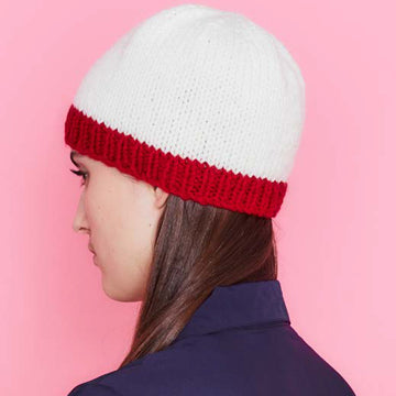 Paintbox Yarns Skyline Beanie Knitting Pattern