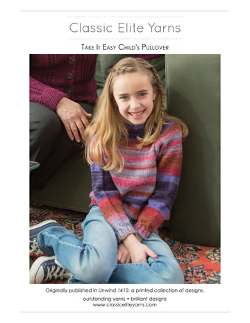 Classic Elite Yarns 1410 Take It Easy Child's Pullover PDF