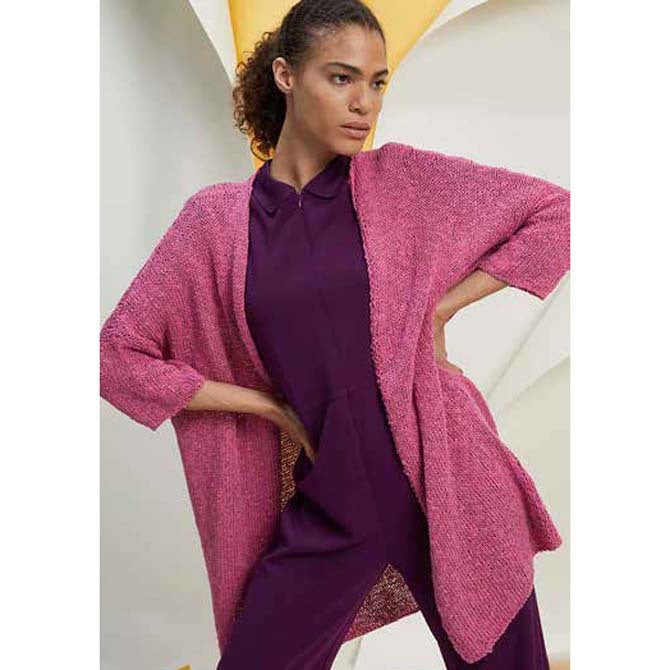 Lang 267-12 Long Cardigan Knitting Pattern