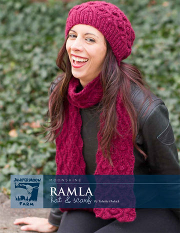 Ramla Hat & Scarf in Juniper Moon Moonshine - J30-01 - PDF