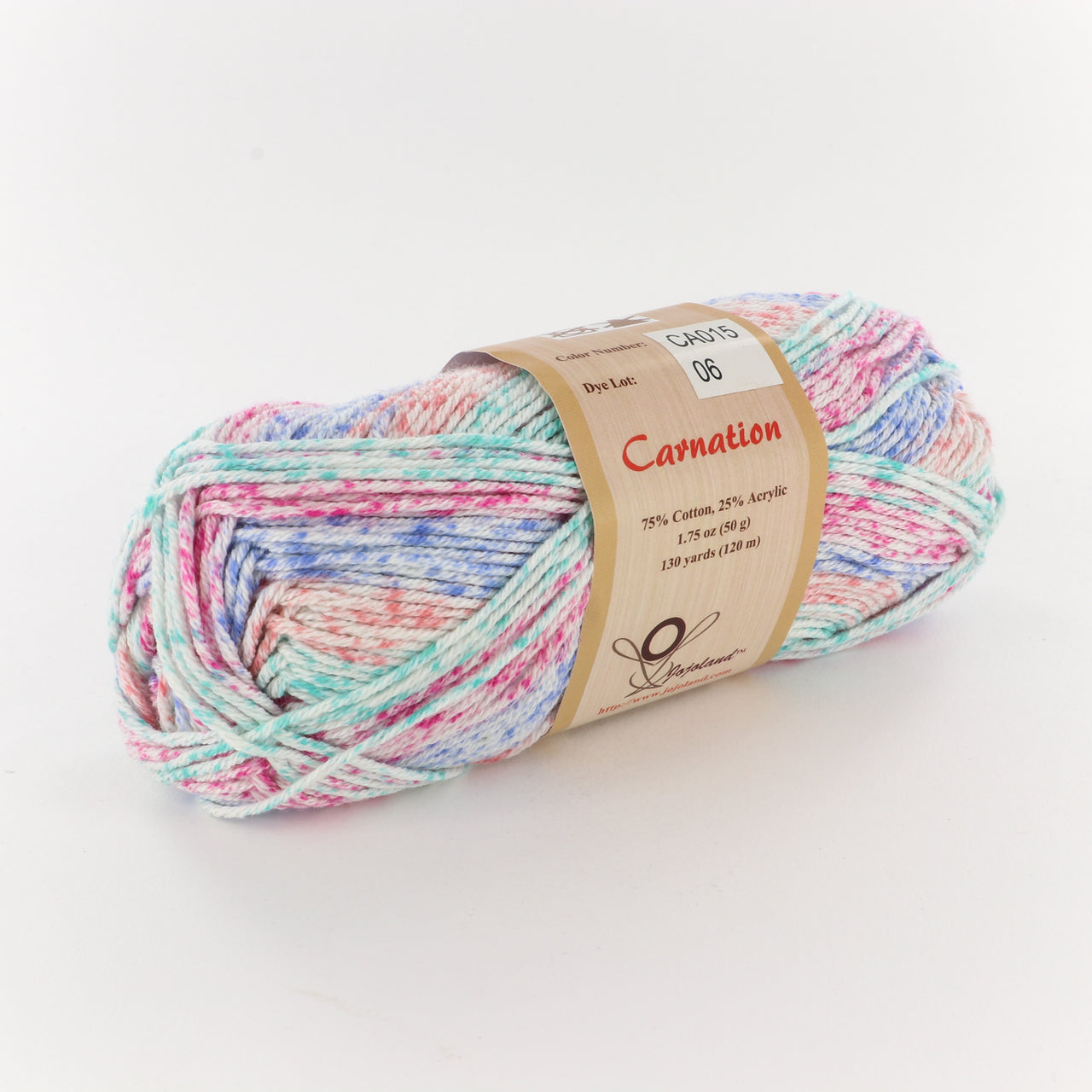 Jojoland Carnation Yarn - Cotton Worsted