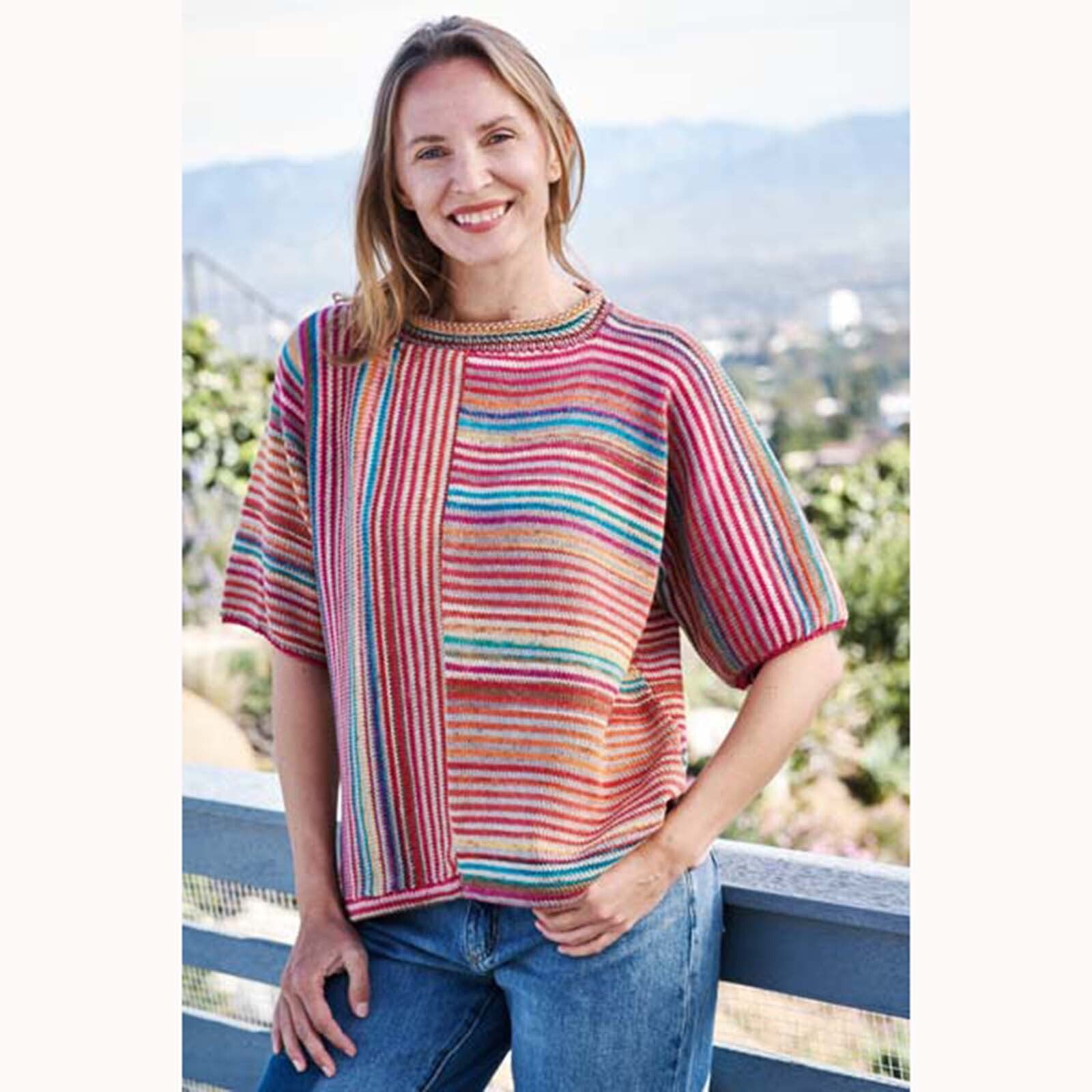 Trendsetter Yarns Celebrate Row Multidirectional T Top