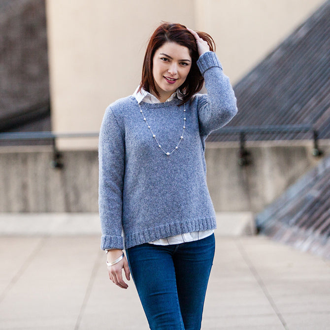 Valley Yarns Ashmere Pullover Knitting Pattern