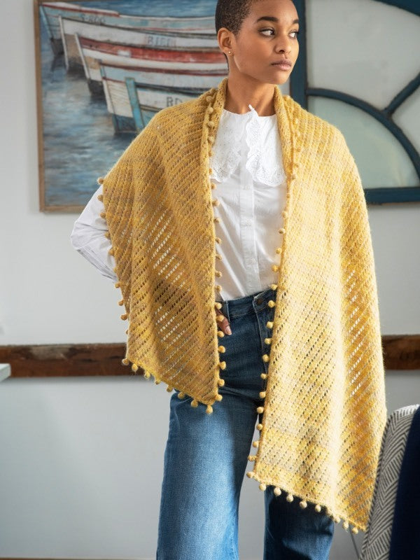 Strawflower Scarf Knitting Pattern