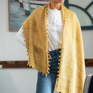 Strawflower Scarf Knitting Pattern