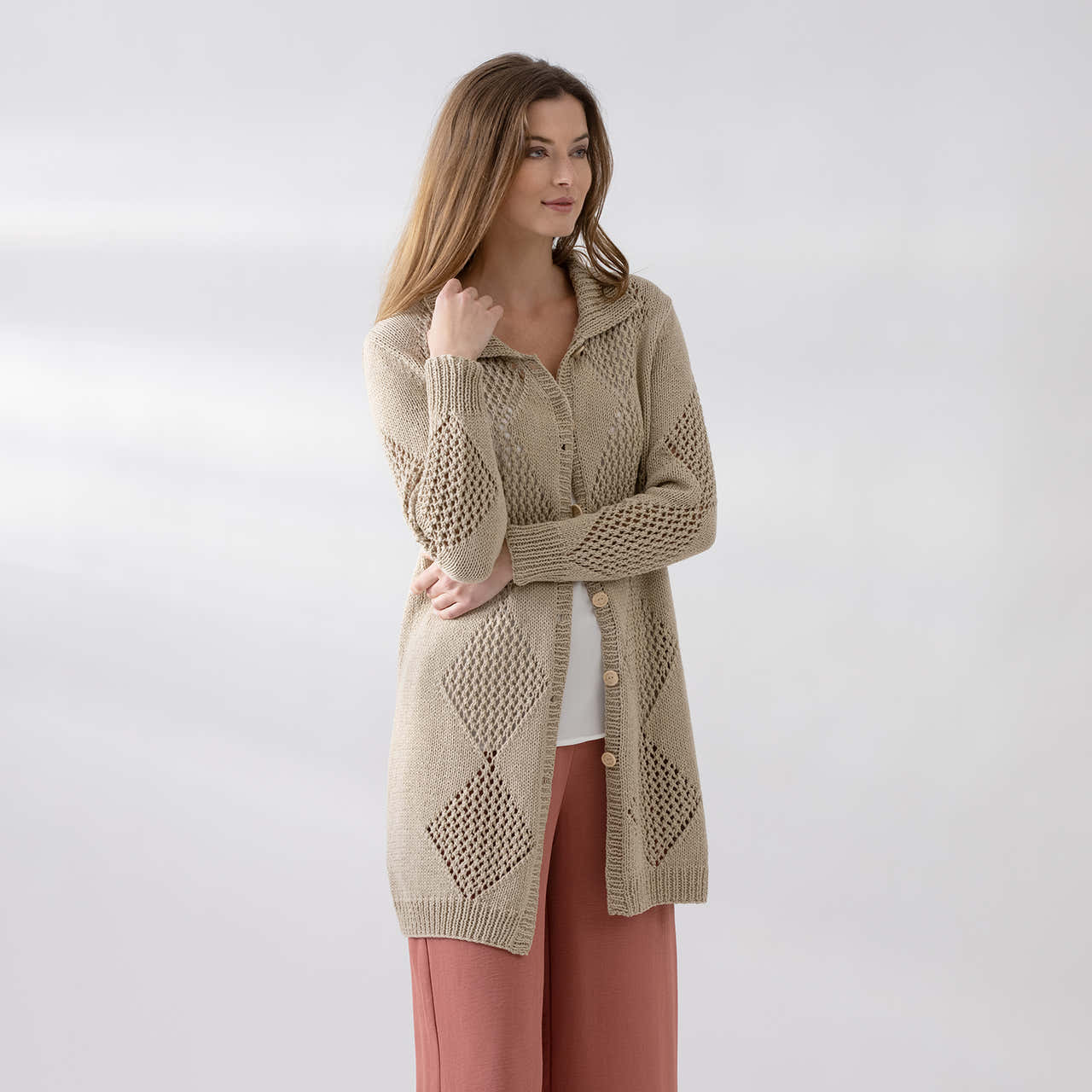 String Cora Coat Cardigan Knitting Pattern