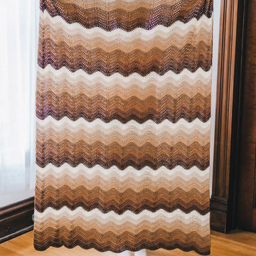 Mocha Ripple Afghan
