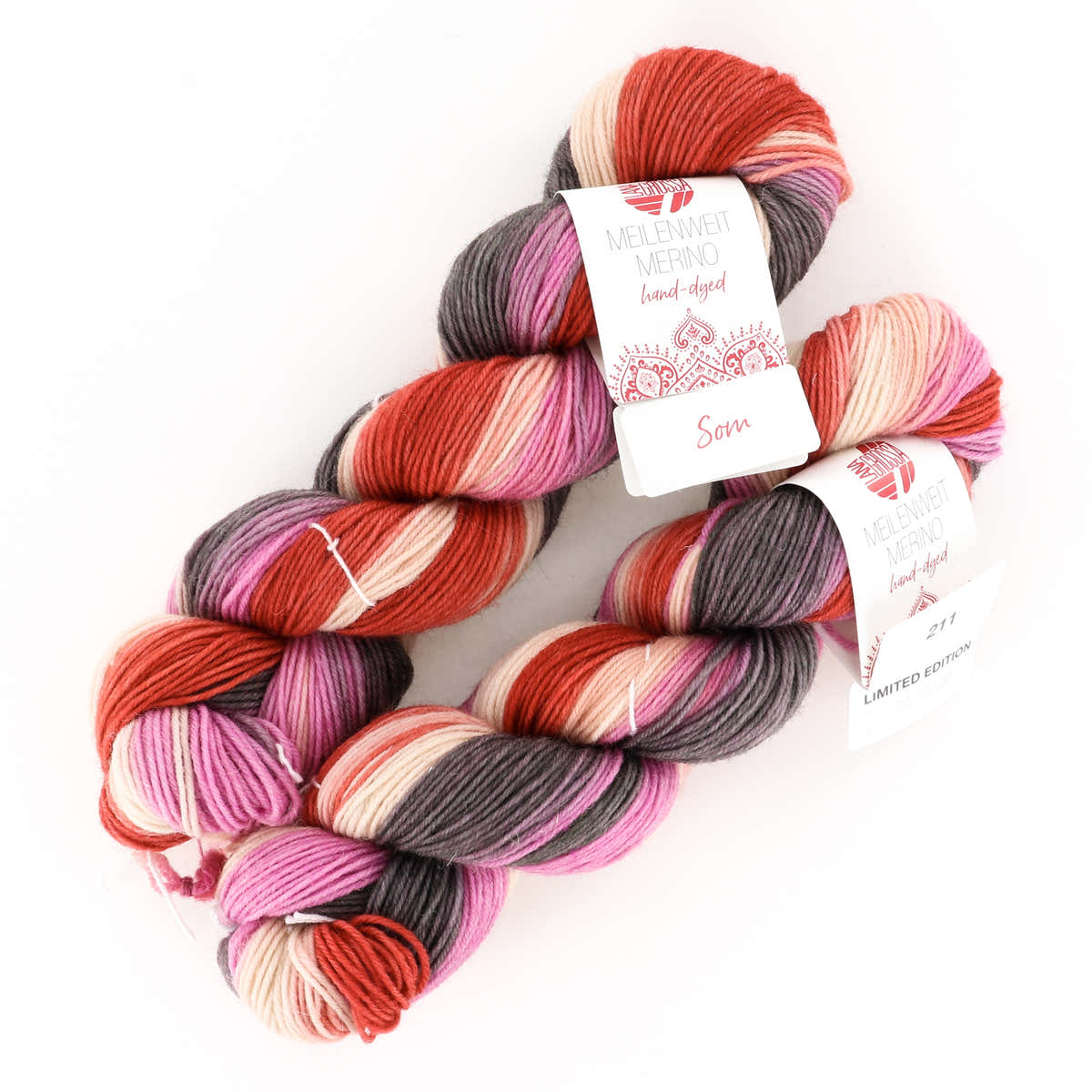 Lana Grossa Meilenweit 50 Merino Hand-Dyed Yarn - Merino Wool 4 Ply