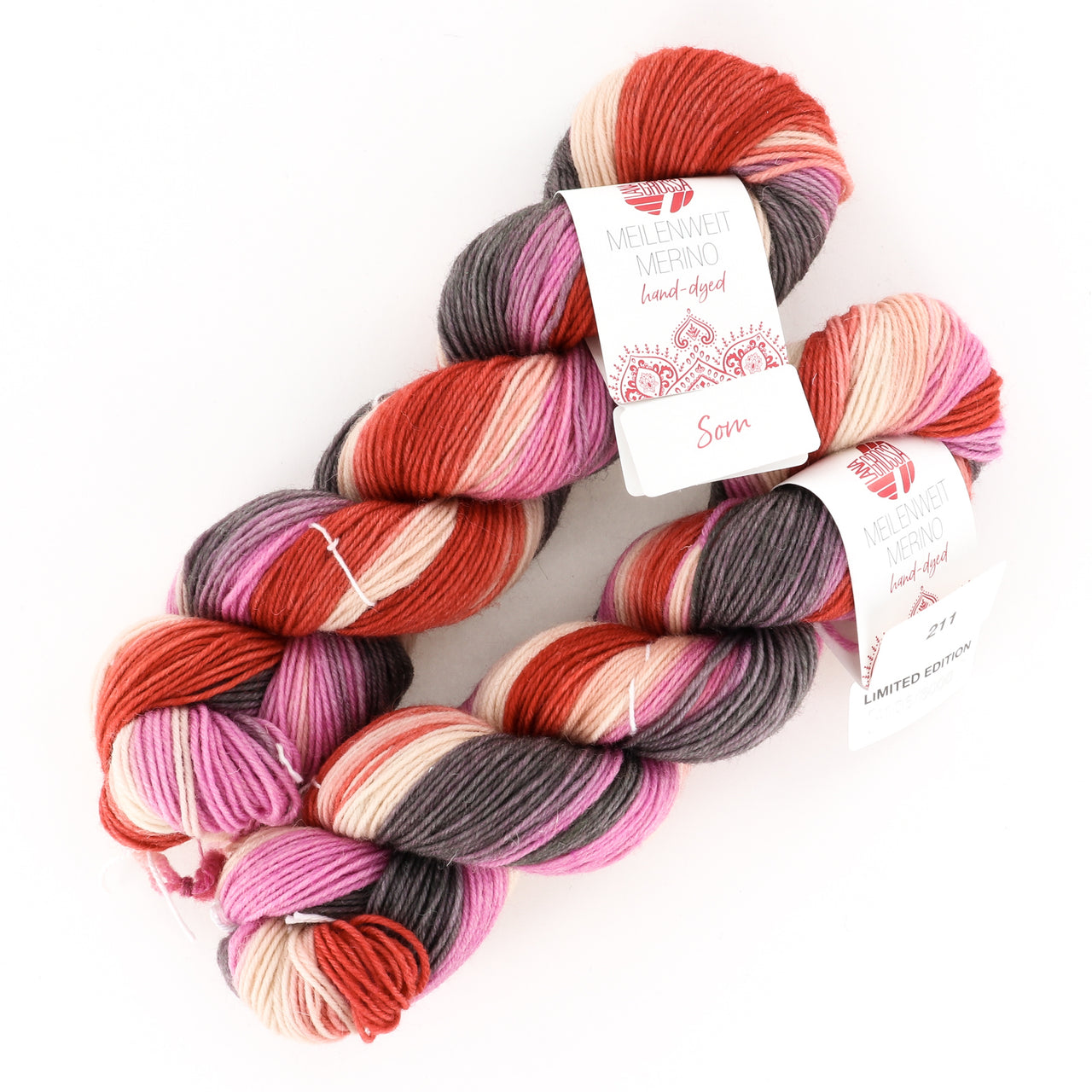 Lana Grossa Meilenweit 50 Merino Hand-Dyed Yarn - Merino Wool 4 Ply