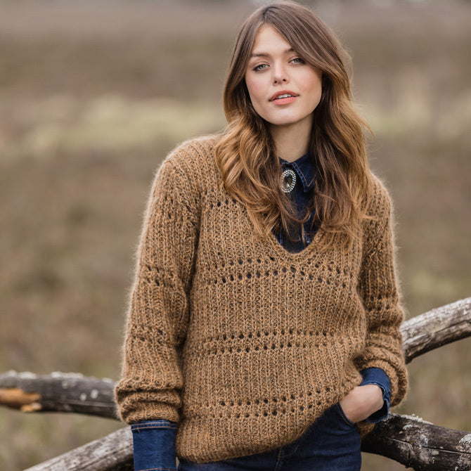 Lana Grossa 15 Pullover in Mary's Tweed & Silkhair PDF