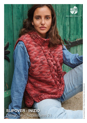 Lana Grossa Slipover Vest Knitting Pattern