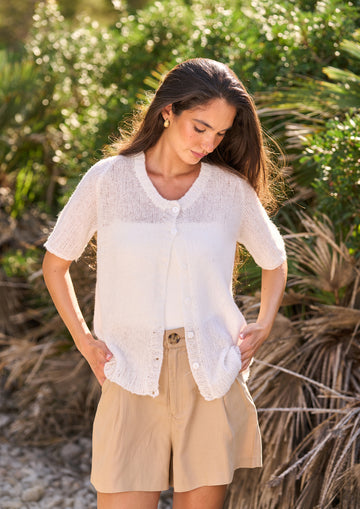 Mirage Cardigan in MODE at Rowan Alpaca Haze PDF