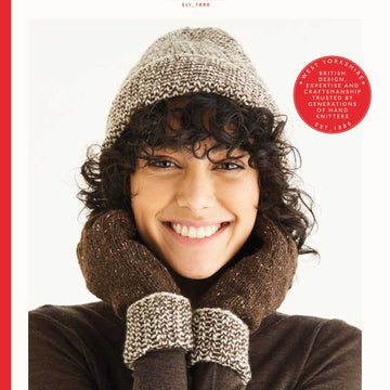 Sirdar Contrast Hat & Mitts Gloves Knitting Pattern