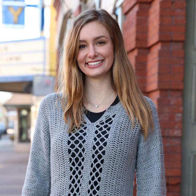 Plymouth Yarn 3343 Crochet Pullover Pattern