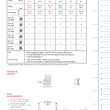 Sirdar Happy Poncho Cape Knitting Pattern