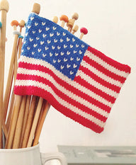 Debbie Bliss Stars & Stripes Mini Flag Knitting Pattern