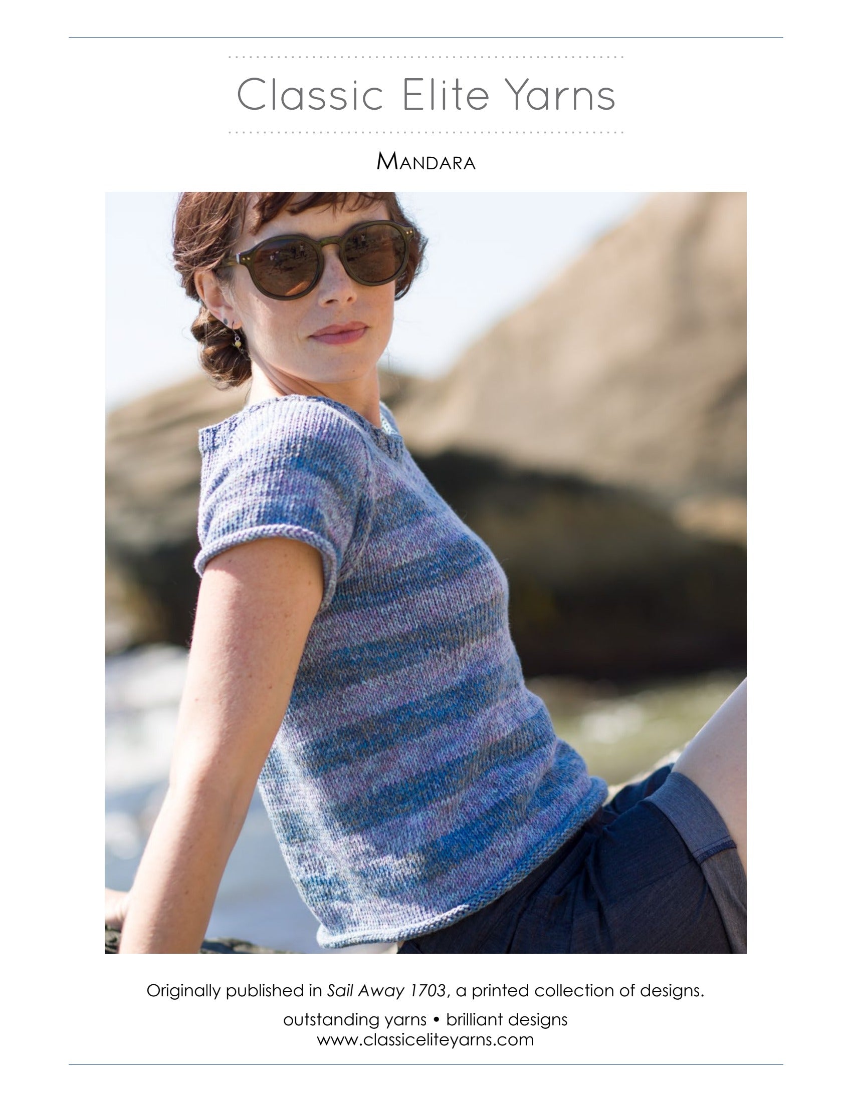 Classic Elite Yarns Mandara Jumper Knitting Pattern