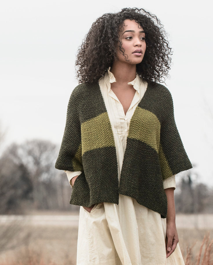 Blue Sky Fibers Janesville Jacket Coat Knitting Pattern