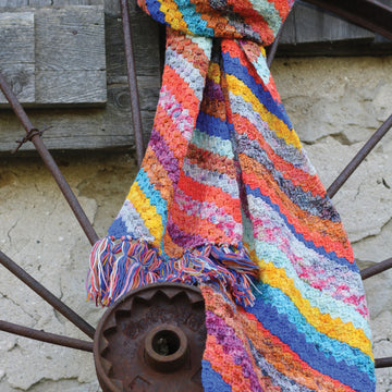 Koigu Dragonfly Corner to Corner Scarf Crochet Pattern