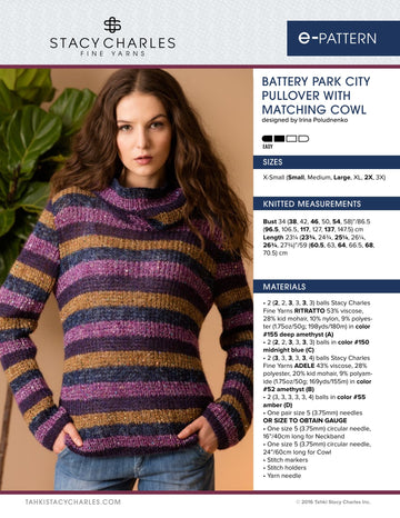 Stacy Charles Fine Yarns Battery Park Pullover & Cowl