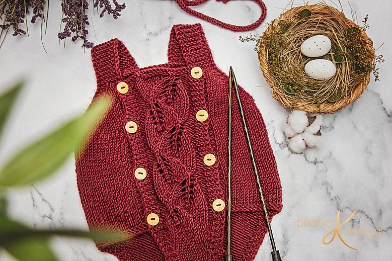 Blooming Knit Romper & Bonnet