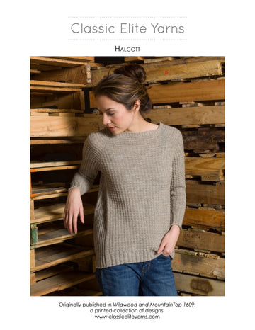 Classic Elite Yarns Halcott Jumper Knitting Pattern