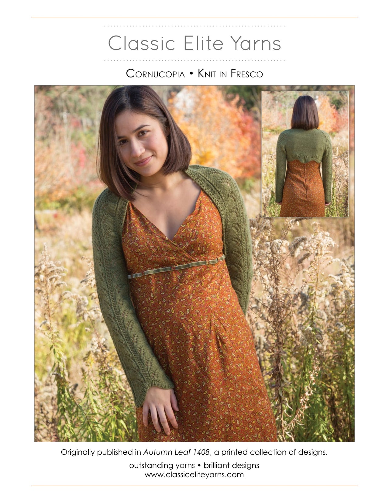 Classic Elite Yarns Cornucopia Cardigan Knitting Pattern