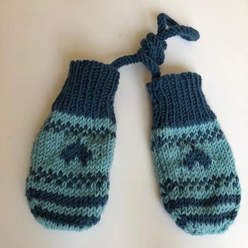 Baby hats with flaps and matching mittens