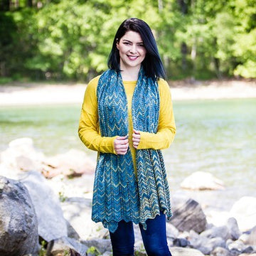 Valley Yarns Chapel Falls Shawl Knitting Pattern