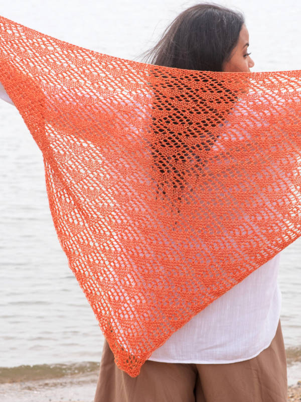 Wallagrass Shawl Wrap Knitting Pattern