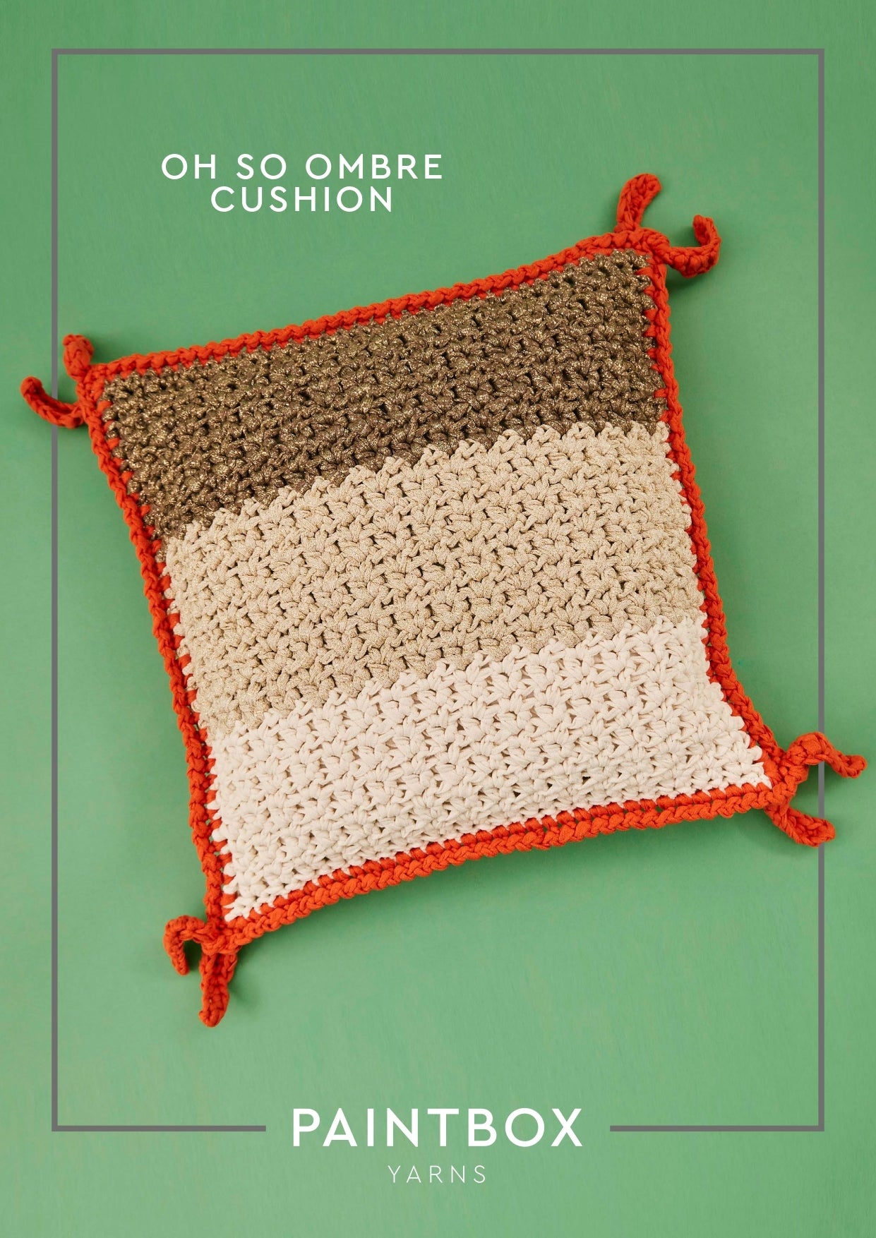 Paintbox Yarns Oh So Ombre Cushion Crochet Pattern