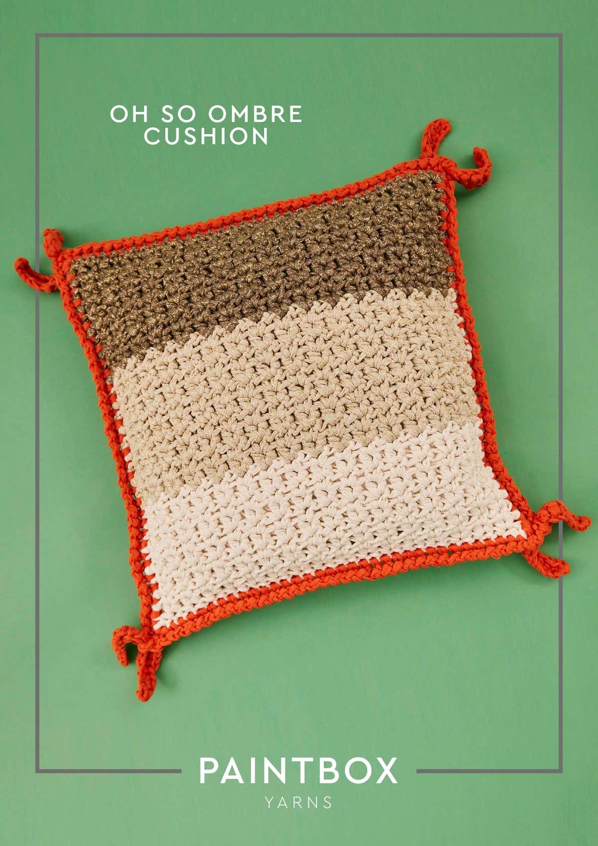 Paintbox Yarns Oh So Ombre Cushion Crochet Pattern