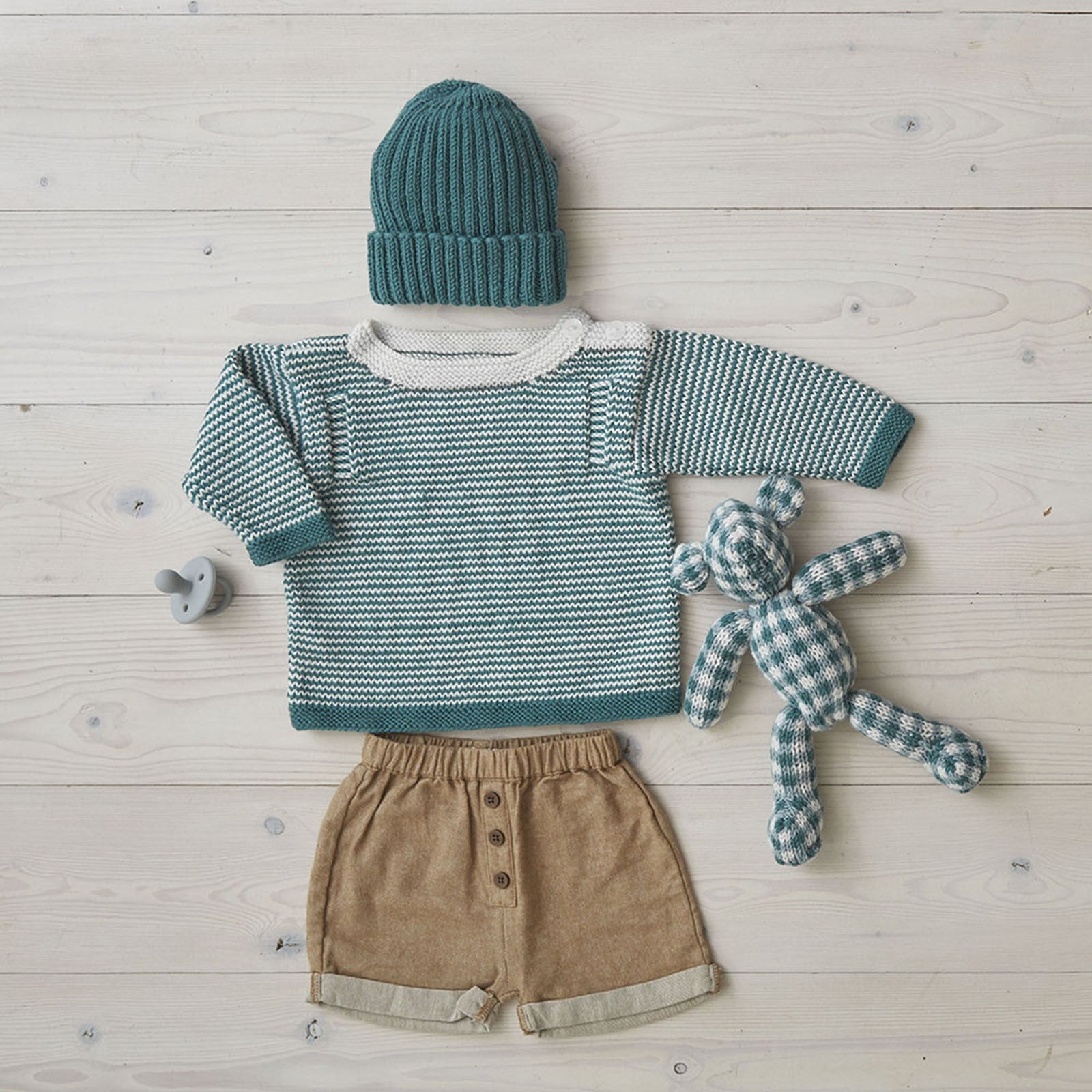 Debbie Bliss Check Your Stripes Set Knitting Pattern