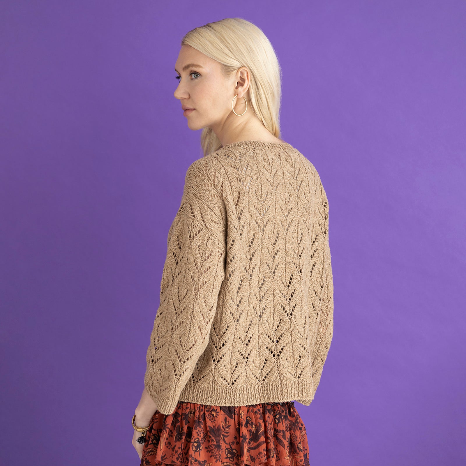 Elsebeth Lavold EL- Beech Leaf Pullover Knitting Pattern
