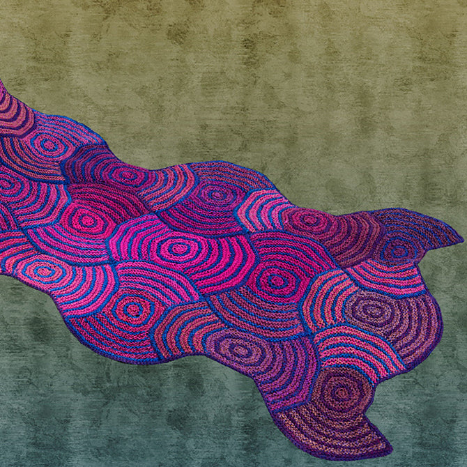 Jojoland Sinuous Shawl Wrap Knitting Pattern