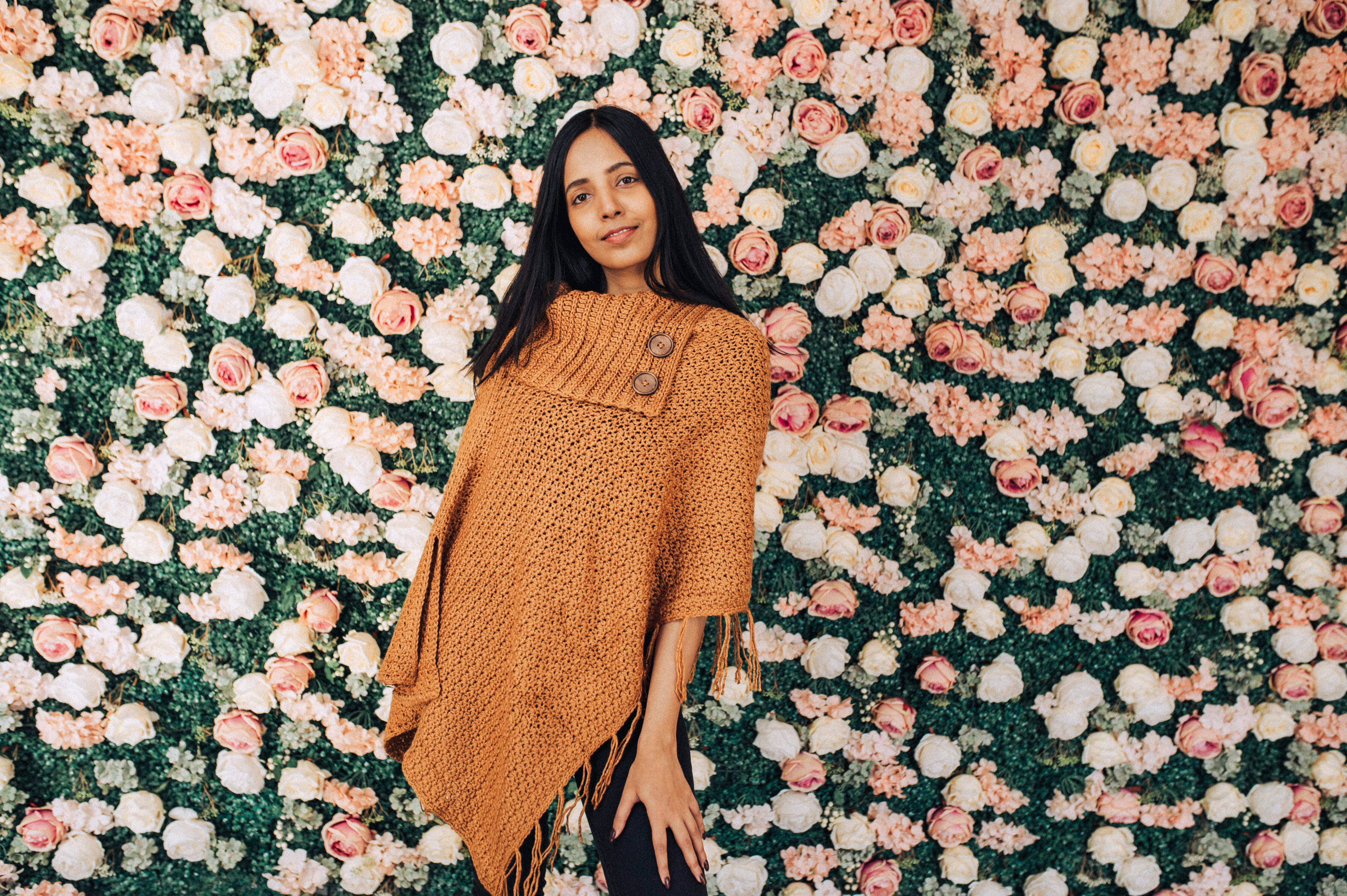 Sugar Maple Poncho Cape Crochet Pattern